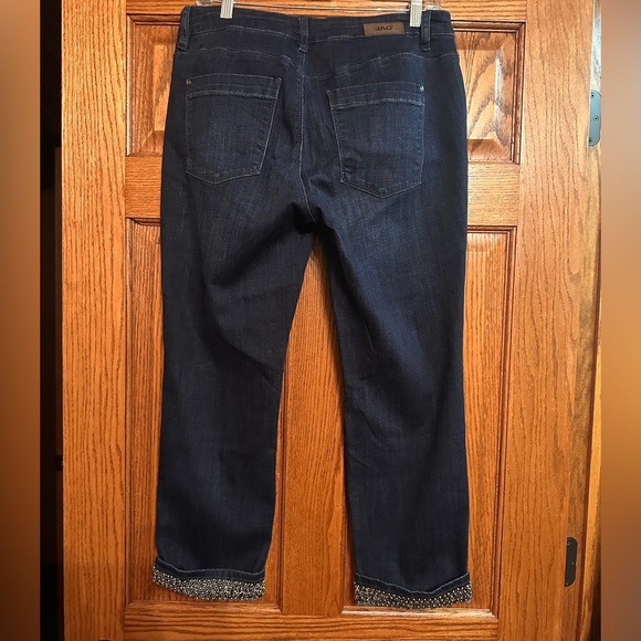 Jag Silver beaded cuff crop jeans - Picture 4 of 6